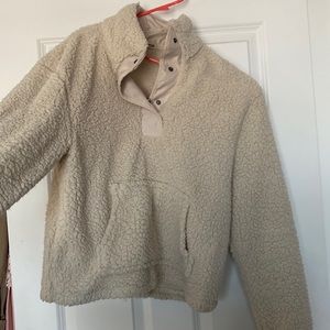 Quarter Sherpa pullover